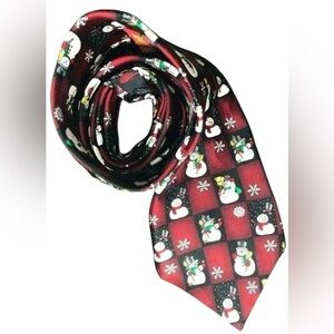 HALLMARK Licensing Snowman Christmas Neck Tie